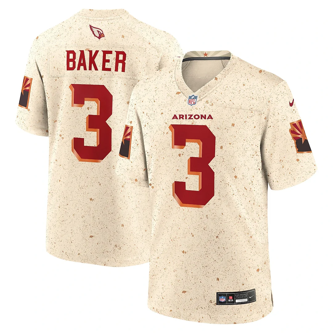 Zennovawear Budda Baker Arizona Cardinals 2025 Rivalries Collection Game Jersey - Natural
