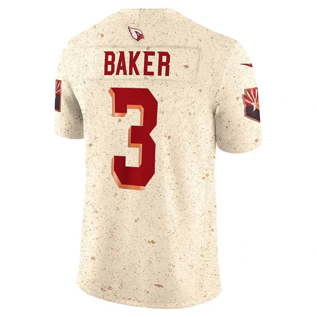 Zennovawear Budda Baker Arizona Cardinals 2025 Rivalries Collection Stitched Limited Jersey - Natural