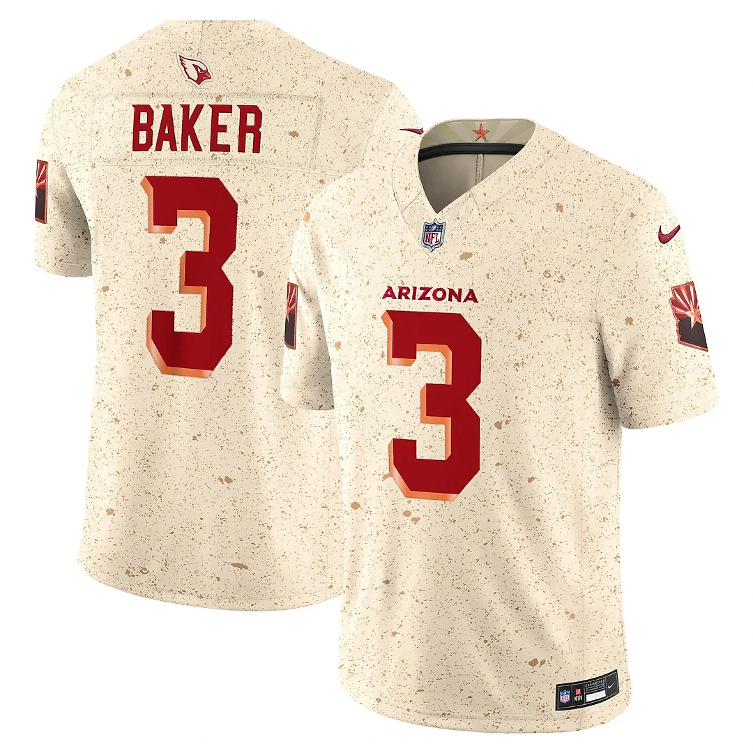 Zennovawear Budda Baker Arizona Cardinals 2025 Rivalries Collection Stitched Limited Jersey - Natural