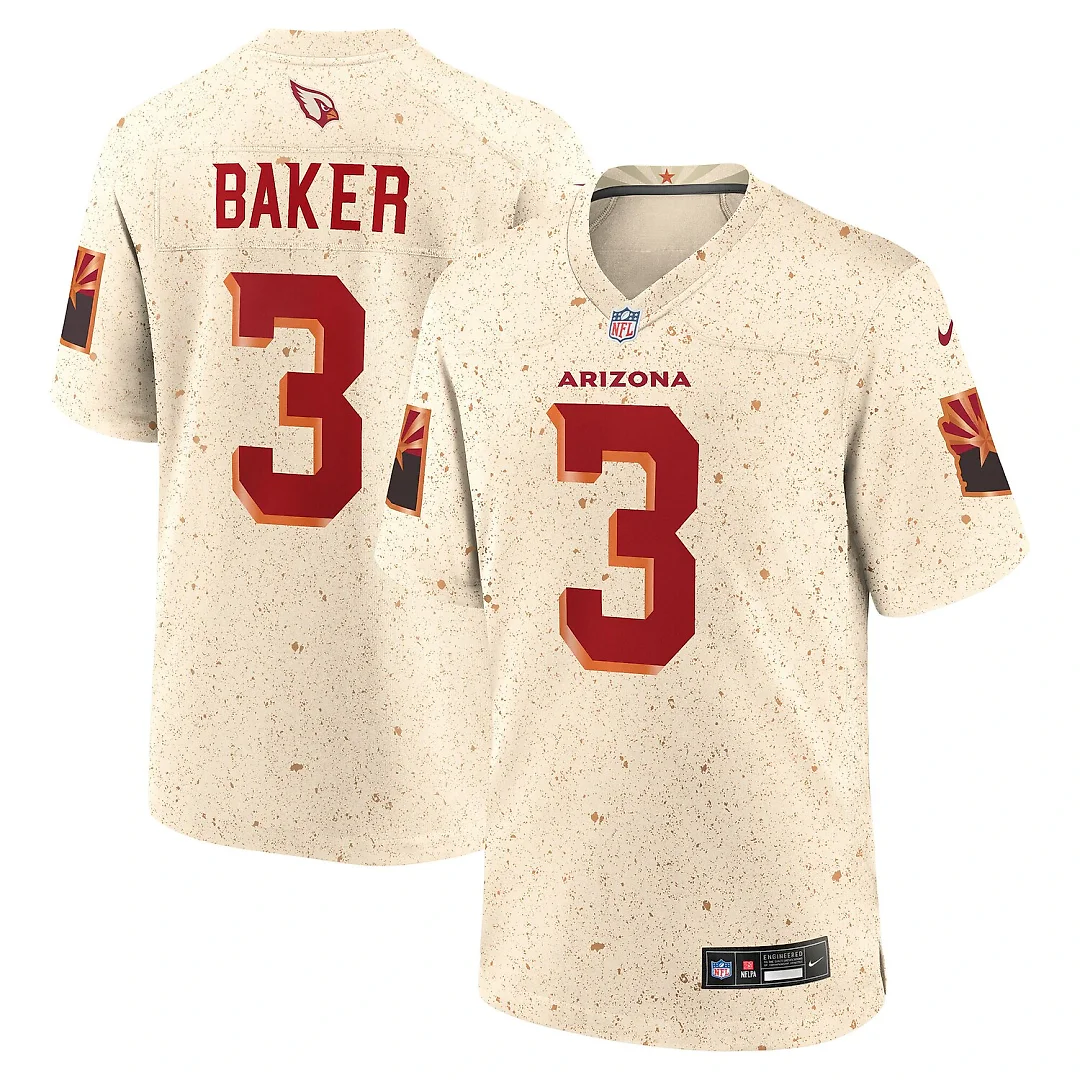 Zennovawear Budda Baker Arizona Cardinals 2025 Rivalries Collection Game Jersey - Natural