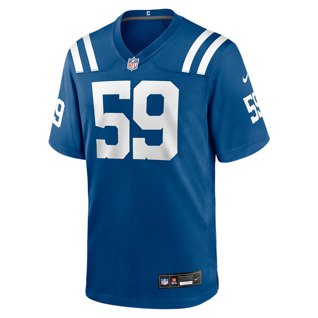 Zennovawear Buddy Johnson Indianapolis Colts Team Game Jersey - Royal