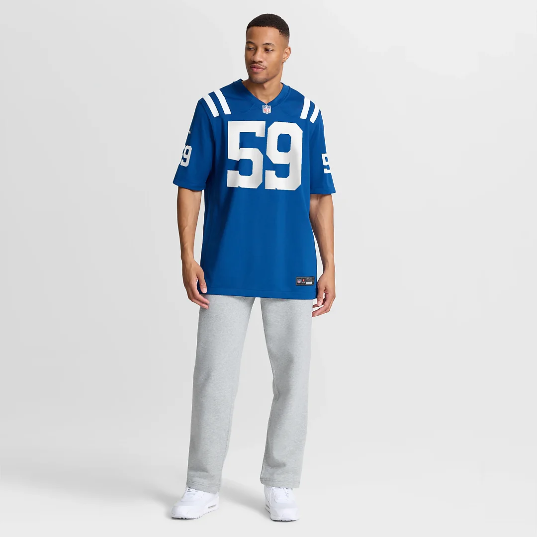 Zennovawear Buddy Johnson Indianapolis Colts Team Game Jersey - Royal
