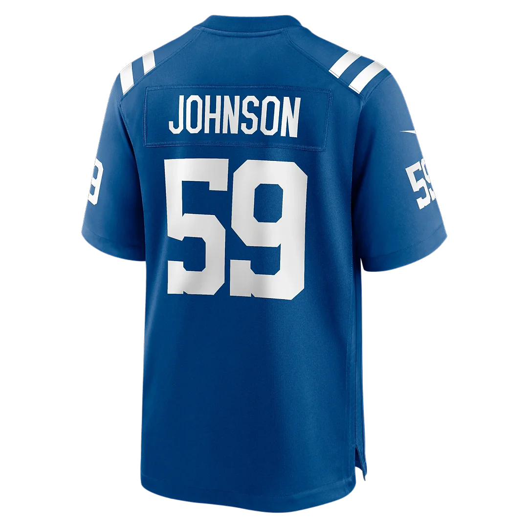 Zennovawear Buddy Johnson Indianapolis Colts Team Game Jersey - Royal