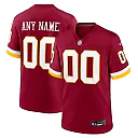 Zennovawear Washington Commanders Custom Game Jersey - Burgundy