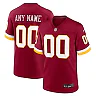 Zennovawear Washington Commanders Custom Game Jersey - Burgundy