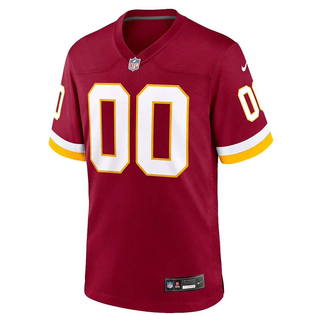 Zennovawear Washington Commanders Custom Game Jersey - Burgundy