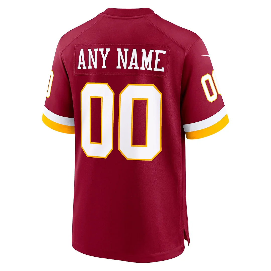 Zennovawear Washington Commanders Custom Game Jersey - Burgundy
