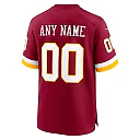 Zennovawear Washington Commanders Custom Game Jersey - Burgundy