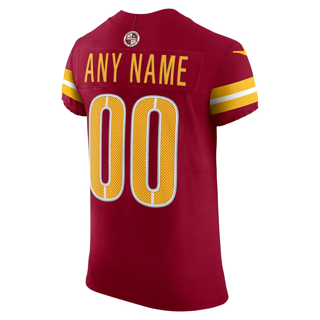 Zennovawear Washington Commanders Team Vapor FUSE. Elite Custom Jersey - Burgundy