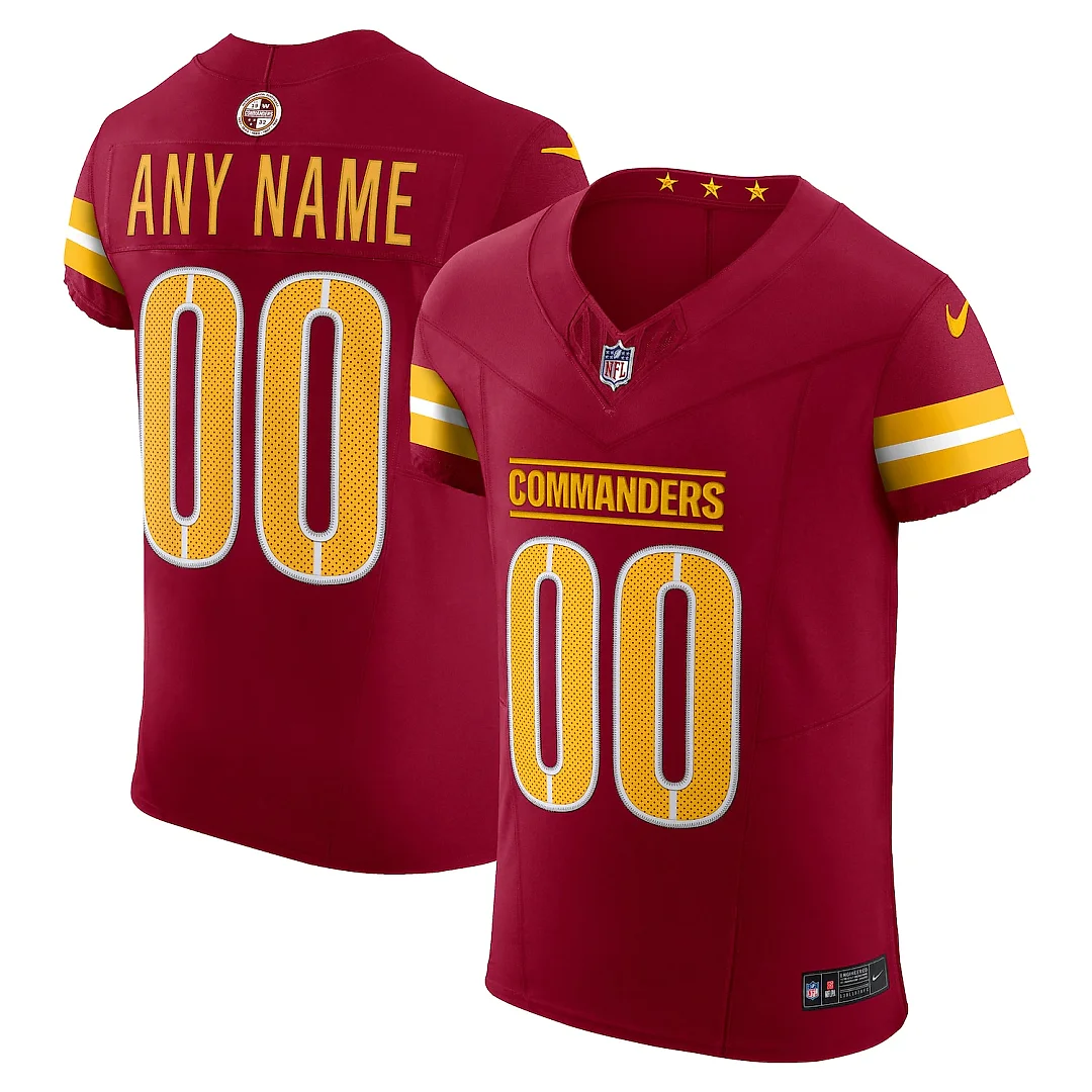 Zennovawear Washington Commanders Team Vapor FUSE. Elite Custom Jersey - Burgundy