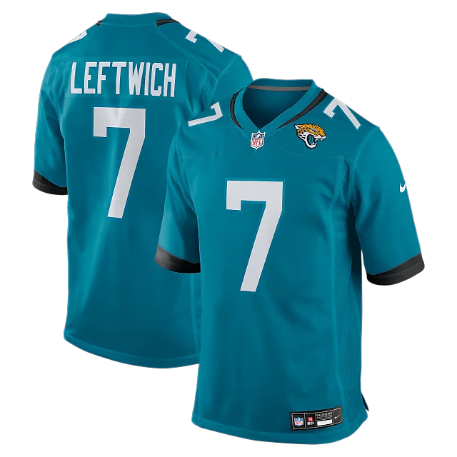 Zennovawear Byron Leftwich Jacksonville Jaguars Retired Player Game Jersey - Teal