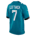 Zennovawear Byron Leftwich Jacksonville Jaguars Retired Player Game Jersey - Teal