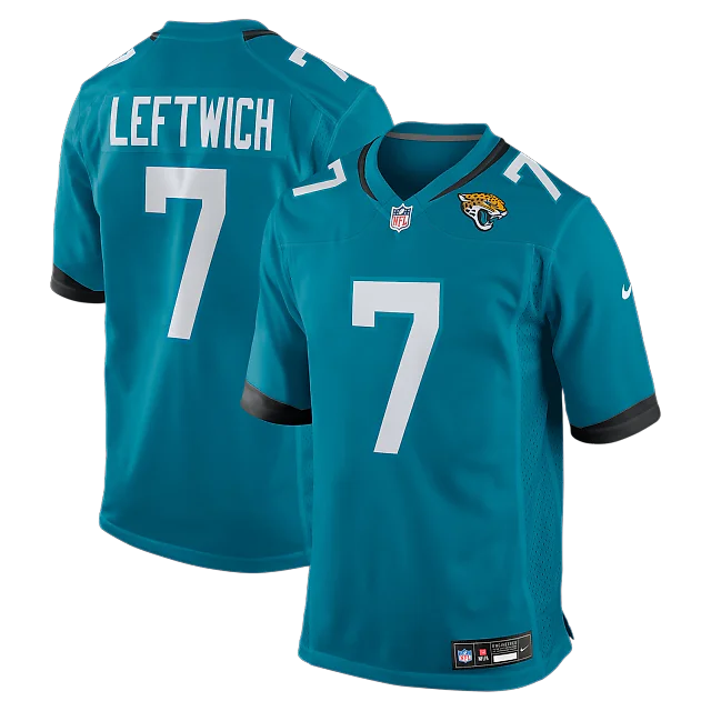 Zennovawear Byron Leftwich Jacksonville Jaguars Retired Player Game Jersey - Teal
