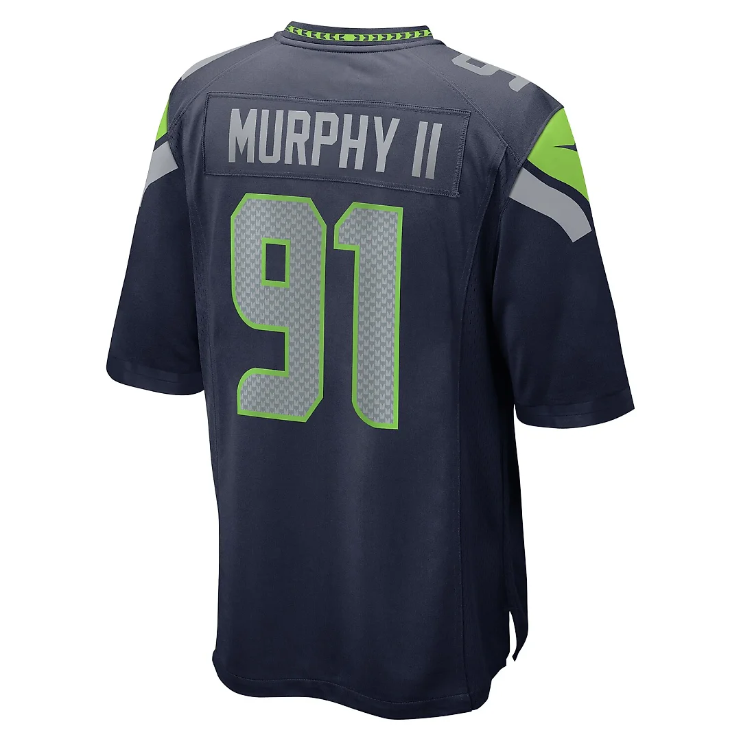 Zennovawear Byron Murphy II Seattle Seahawks Player Game Jersey - College Navy