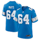 Zennovawear Cade Mays Detroit Lions Team Game Jersey - Blue