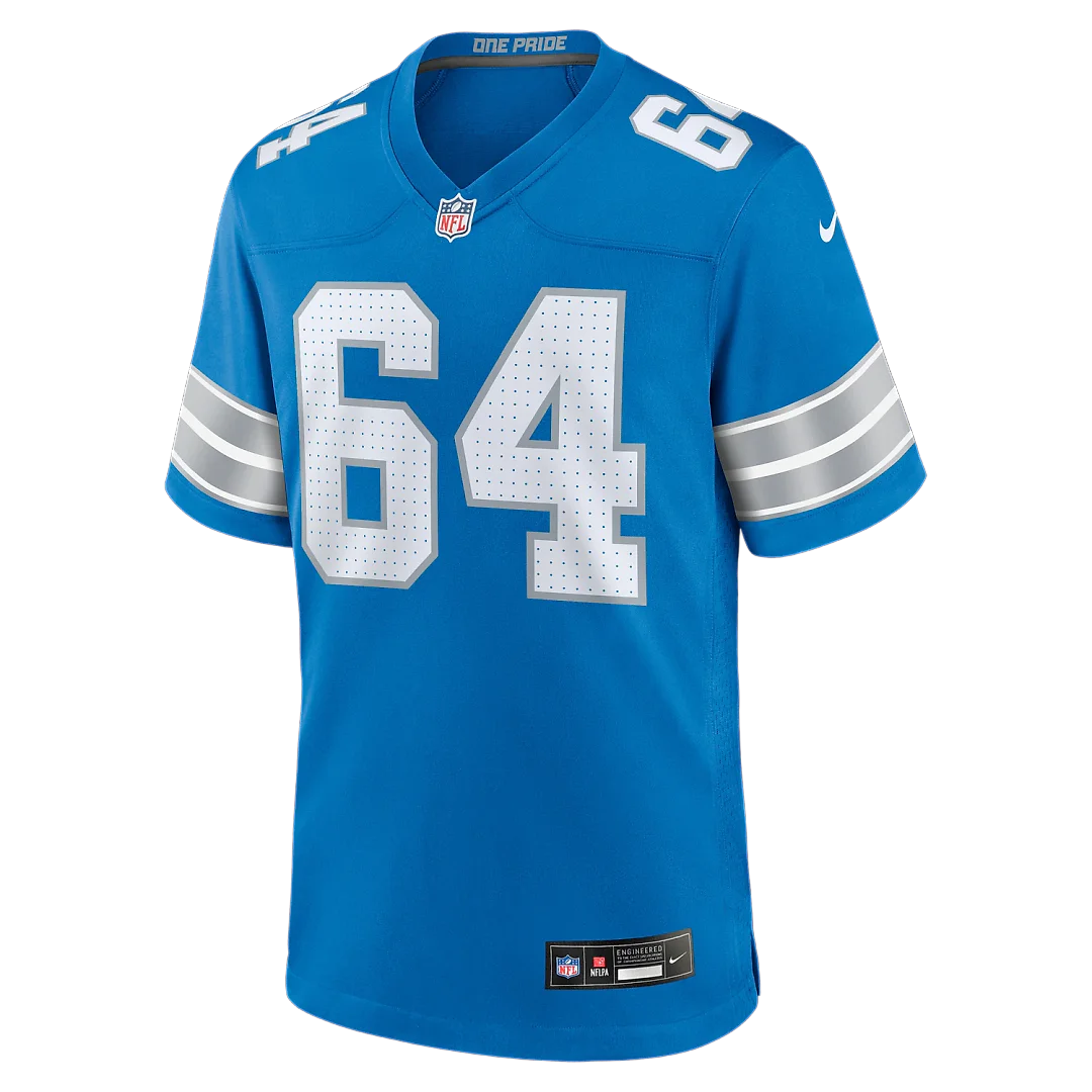 Zennovawear Cade Mays Detroit Lions Team Game Jersey - Blue