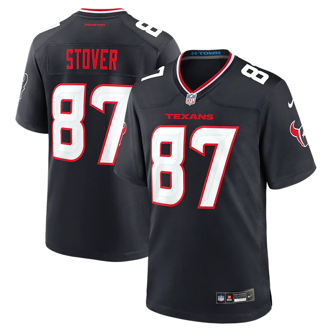 Zennovawear Cade Stover Houston Texans Game Jersey - Navy
