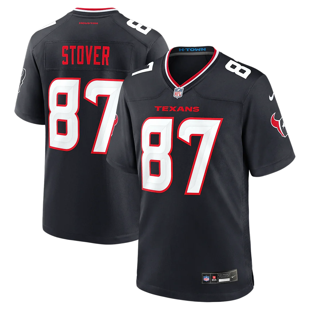 Zennovawear Cade Stover Houston Texans Game Jersey - Navy