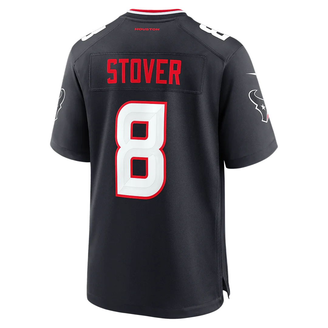 Zennovawear Cade Stover Houston Texans Team Game Jersey - Navy