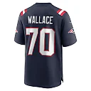 Zennovawear Caedan Wallace New England Patriots Game Jersey - Navy