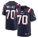 Zennovawear Caedan Wallace New England Patriots Game Jersey - Navy