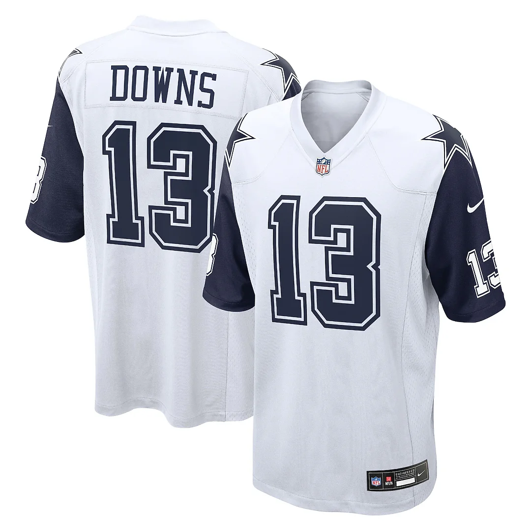 Zennovawear Caleb Downs Dallas Cowboys Game Jersey Game Jersey - White