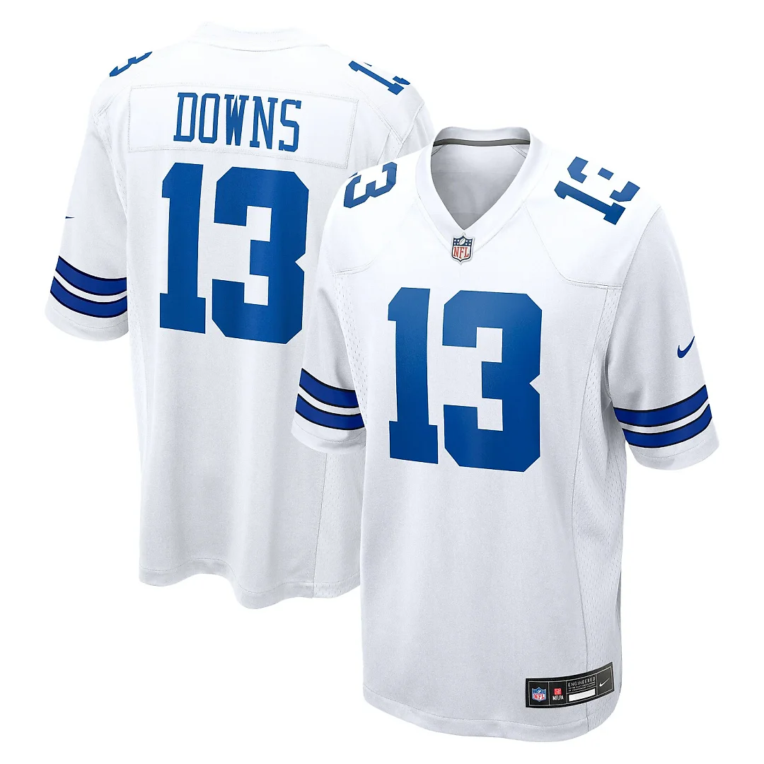 Zennovawear Caleb Downs Dallas Cowboys Game Jersey - White