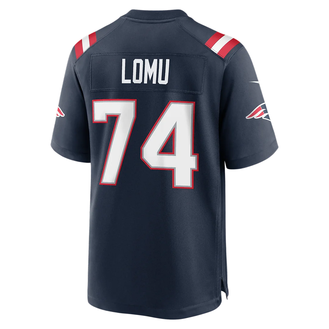 Zennovawear Caleb Lomu New England Patriots 2026 NFL Draft First Round Pick No. 28 Team Game Jersey - Navy