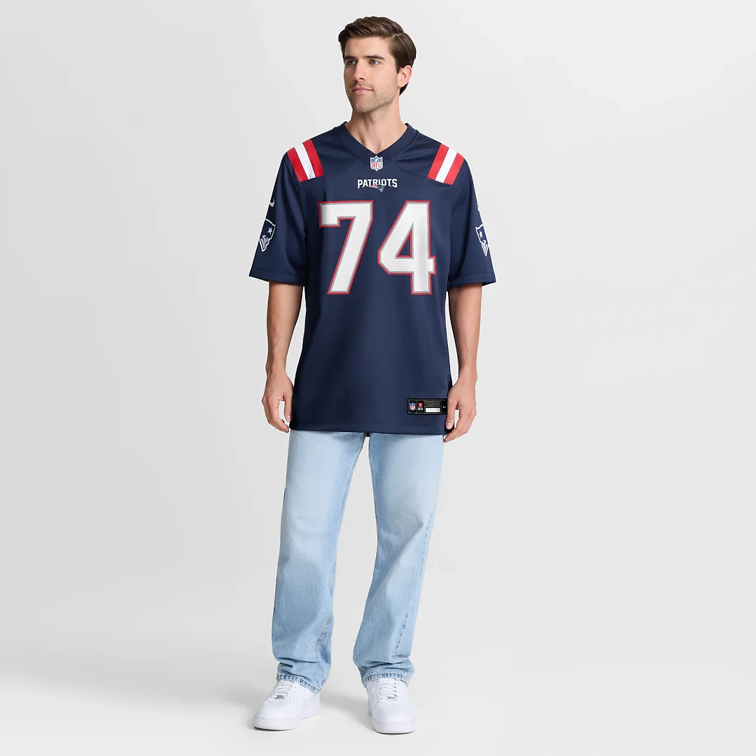 Zennovawear Caleb Lomu New England Patriots 2026 NFL Draft First Round Pick No. 28 Team Game Jersey - Navy