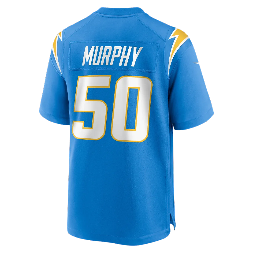 Zennovawear Caleb Murphy Los Angeles Chargers Team Game Jersey - Powder Blue