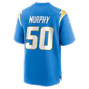 Zennovawear Caleb Murphy Los Angeles Chargers Team Game Jersey - Powder Blue