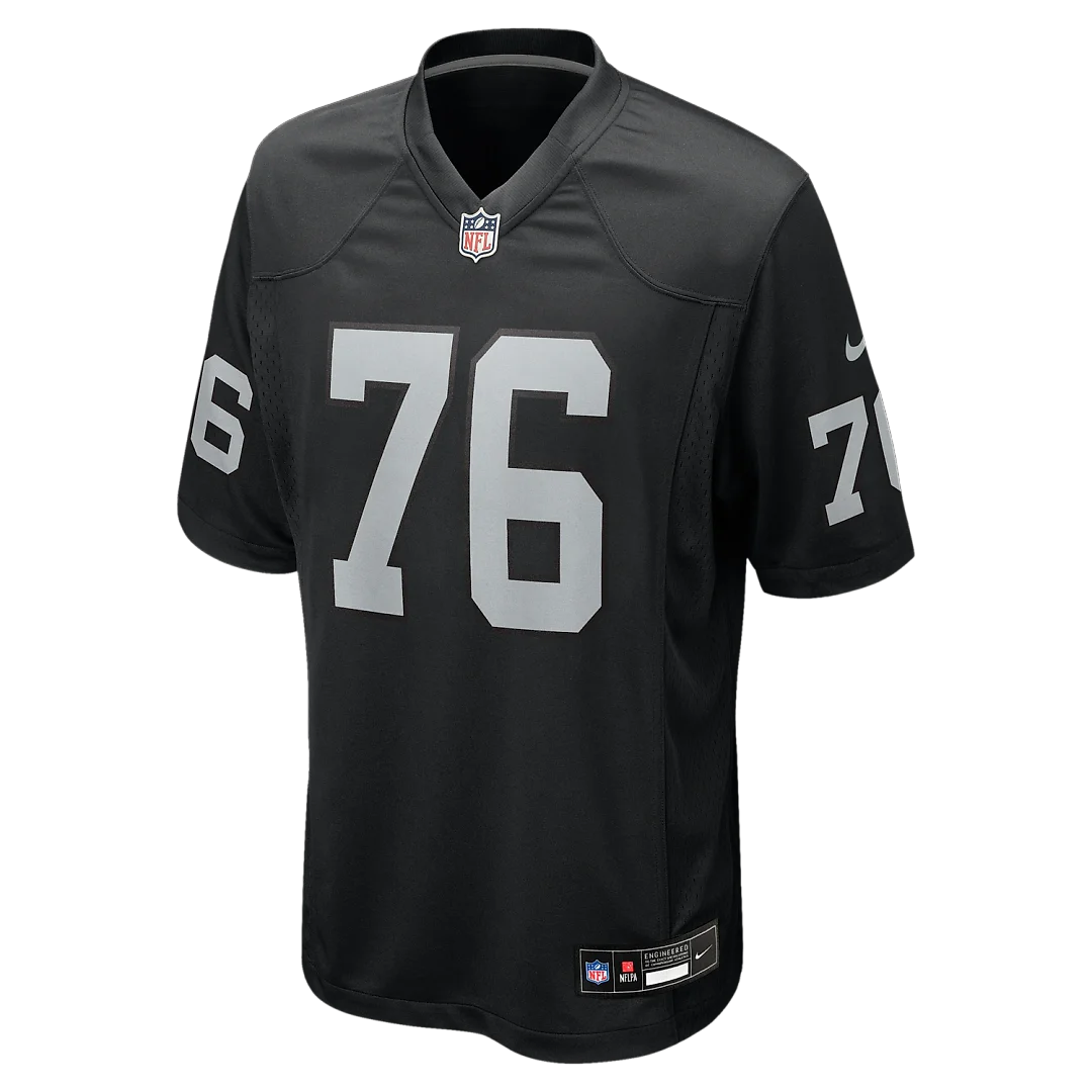 Zennovawear Caleb Rogers Las Vegas Raiders Team Game Jersey - Black