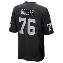 Zennovawear Caleb Rogers Las Vegas Raiders Team Game Jersey - Black