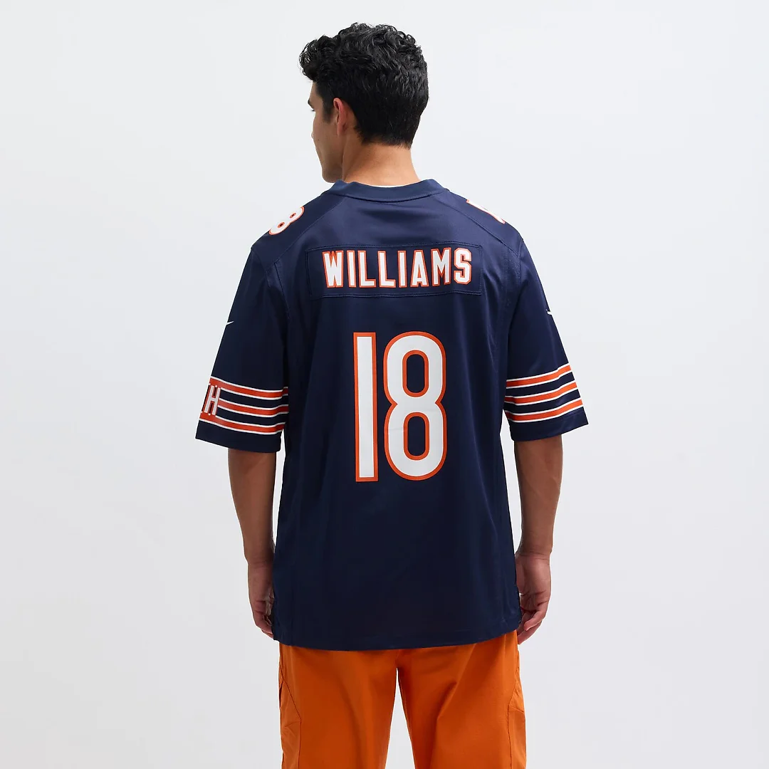 Zennovawear Caleb Williams Chicago Bears Player Game Jersey - Navy