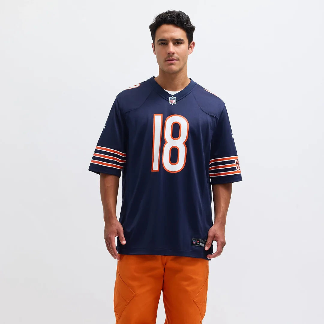 Zennovawear Caleb Williams Chicago Bears Player Game Jersey - Navy