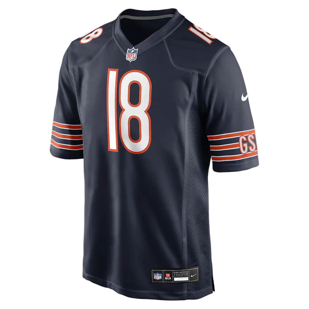 Zennovawear Caleb Williams Chicago Bears Player Game Jersey - Navy