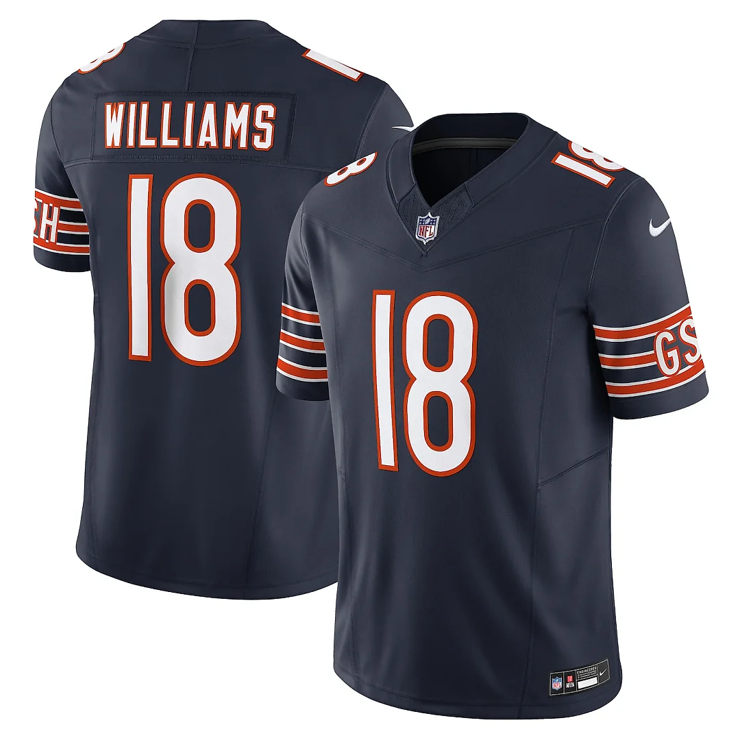 Zennovawear Caleb Williams Chicago Bears Vapor FUSE. Limited Jersey - Navy