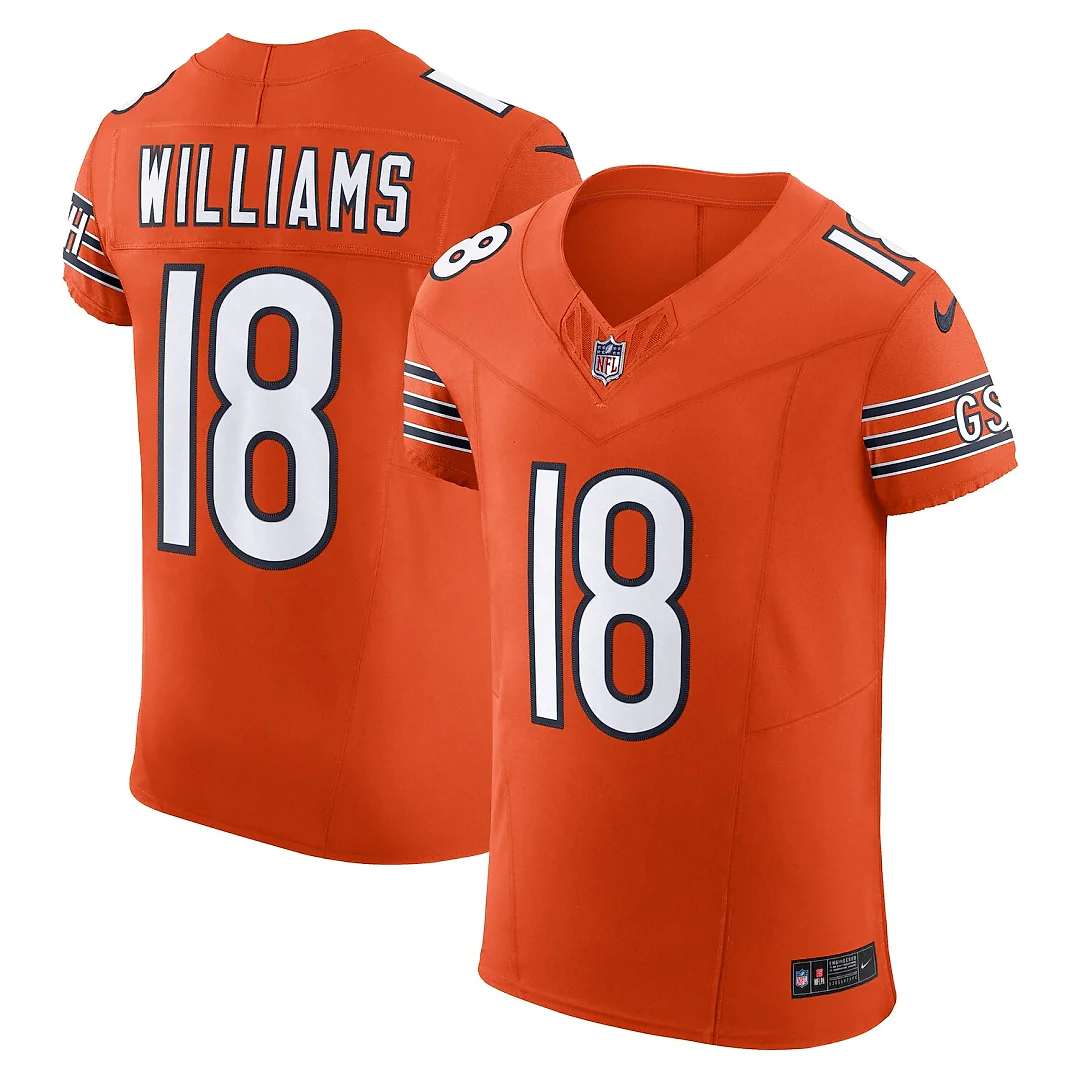 Zennovawear Caleb Williams Chicago Bears Alternate Vapor FUSE. Elite Jersey - Orange