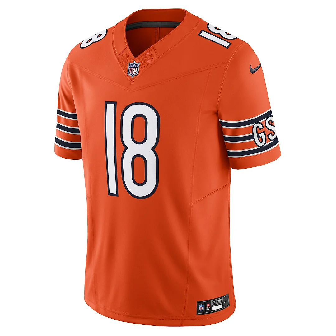 Zennovawear Caleb Williams Chicago Bears Vapor FUSE. Limited Jersey - Orange