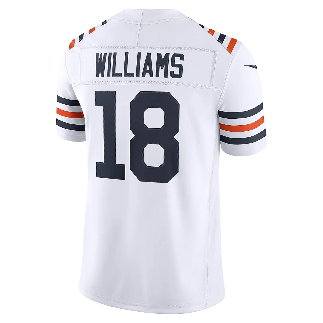Zennovawear Caleb Williams Chicago Bears Alternate Vapor FUSE. Stitched Limited Jersey - White