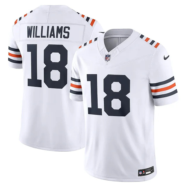 Zennovawear Caleb Williams Chicago Bears Alternate Vapor FUSE. Stitched Limited Jersey - White