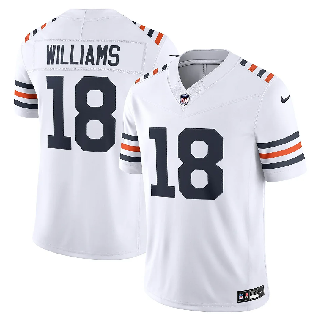 Zennovawear Caleb Williams Chicago Bears Alternate Vapor FUSE. Stitched Limited Jersey - White