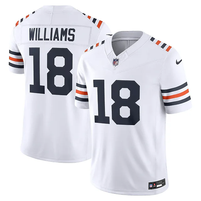 Zennovawear Caleb Williams Chicago Bears Alternate Vapor FUSE. Stitched Limited Jersey - White