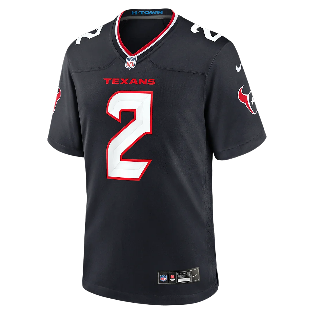 Zennovawear Calen Bullock Houston Texans Team Game Jersey - Navy