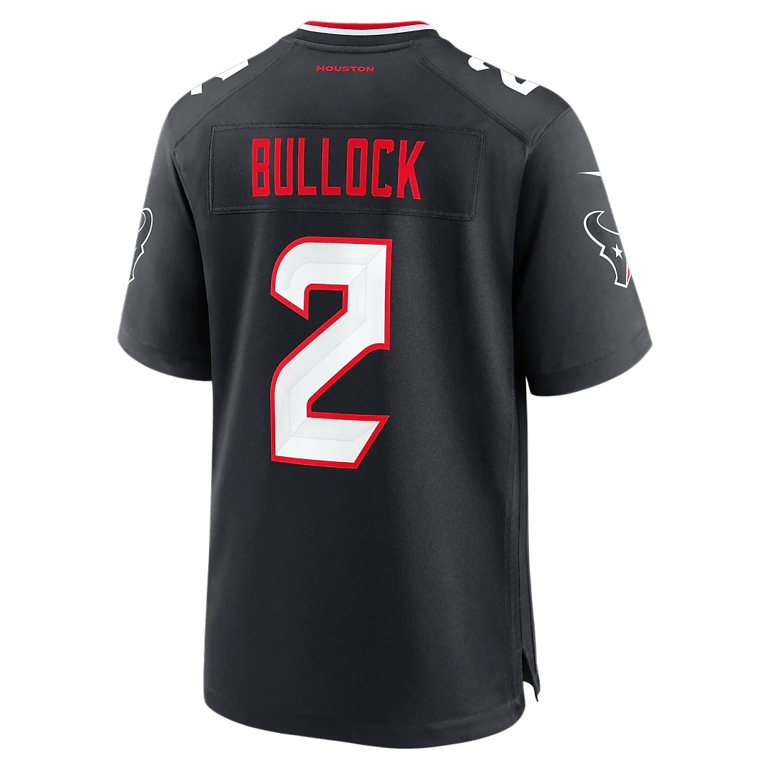Zennovawear Calen Bullock Houston Texans Team Game Jersey - Navy