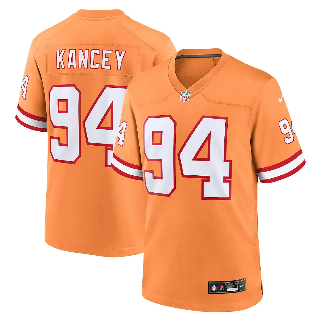 Zennovawear Calijah Kancey Tampa Bay Buccaneers Alternate Game Jersey - Orange