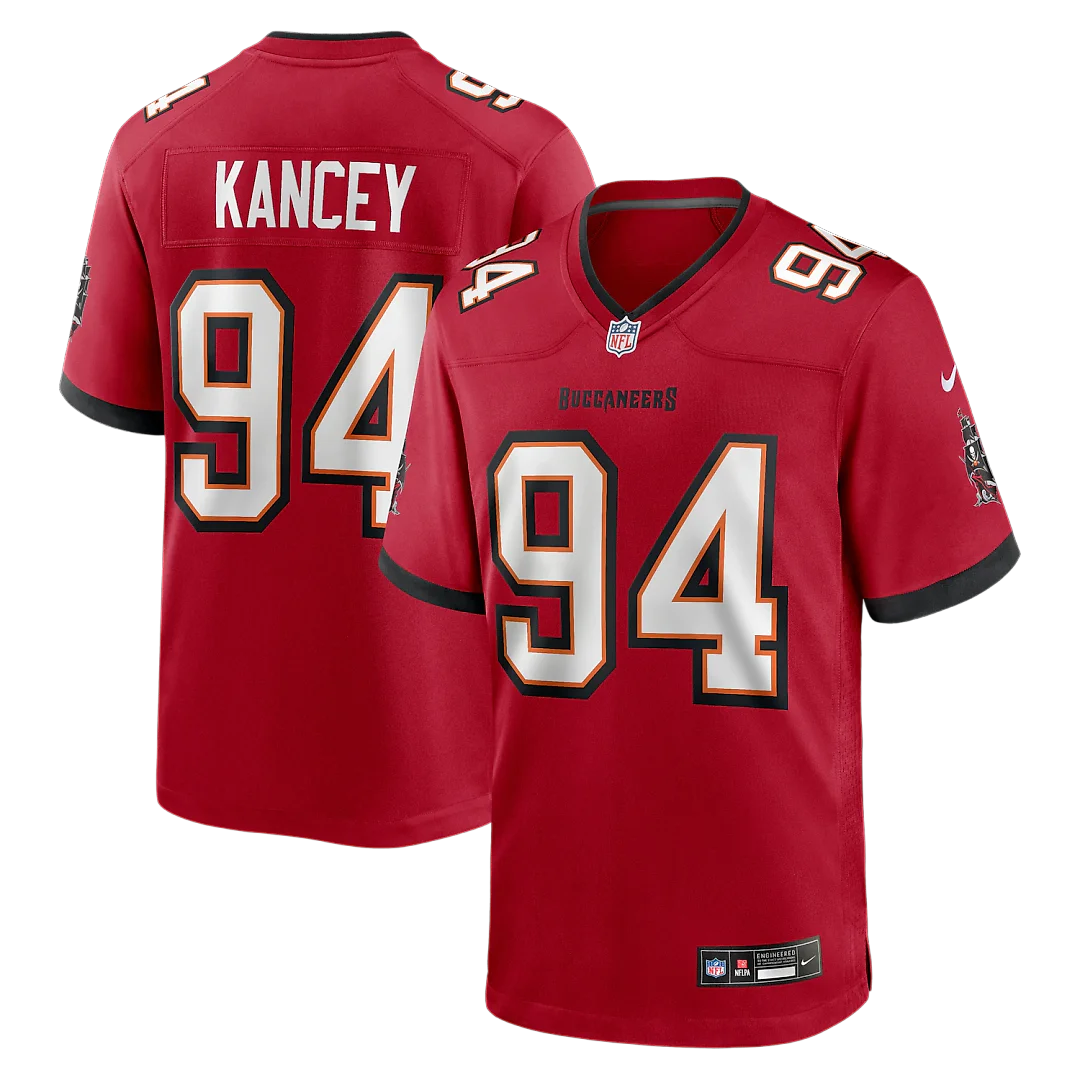 Zennovawear Calijah Kancey Tampa Bay Buccaneers Game Jersey - Red