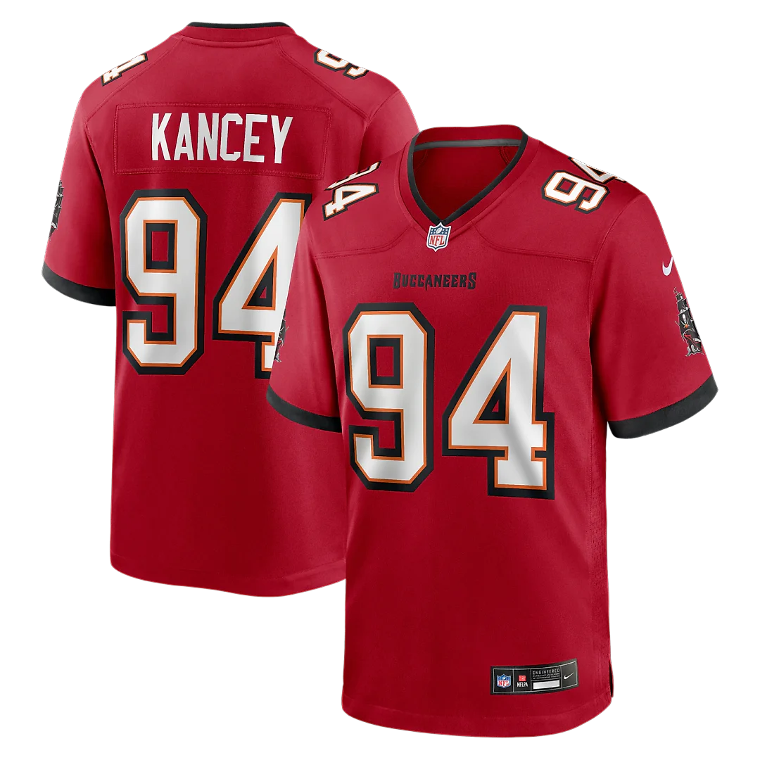 Zennovawear Calijah Kancey Tampa Bay Buccaneers Game Jersey - Red