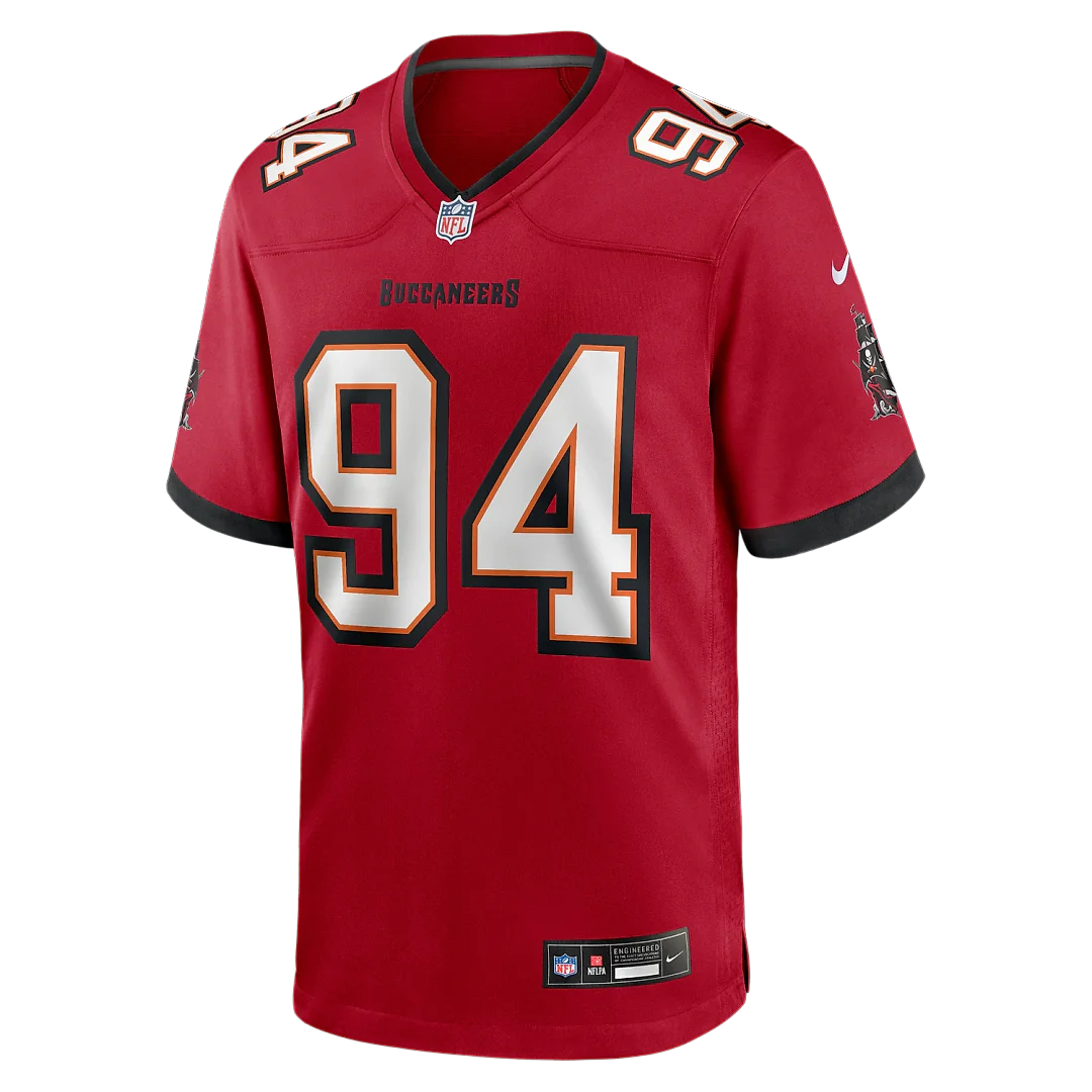 Zennovawear Calijah Kancey Tampa Bay Buccaneers Game Jersey - Red