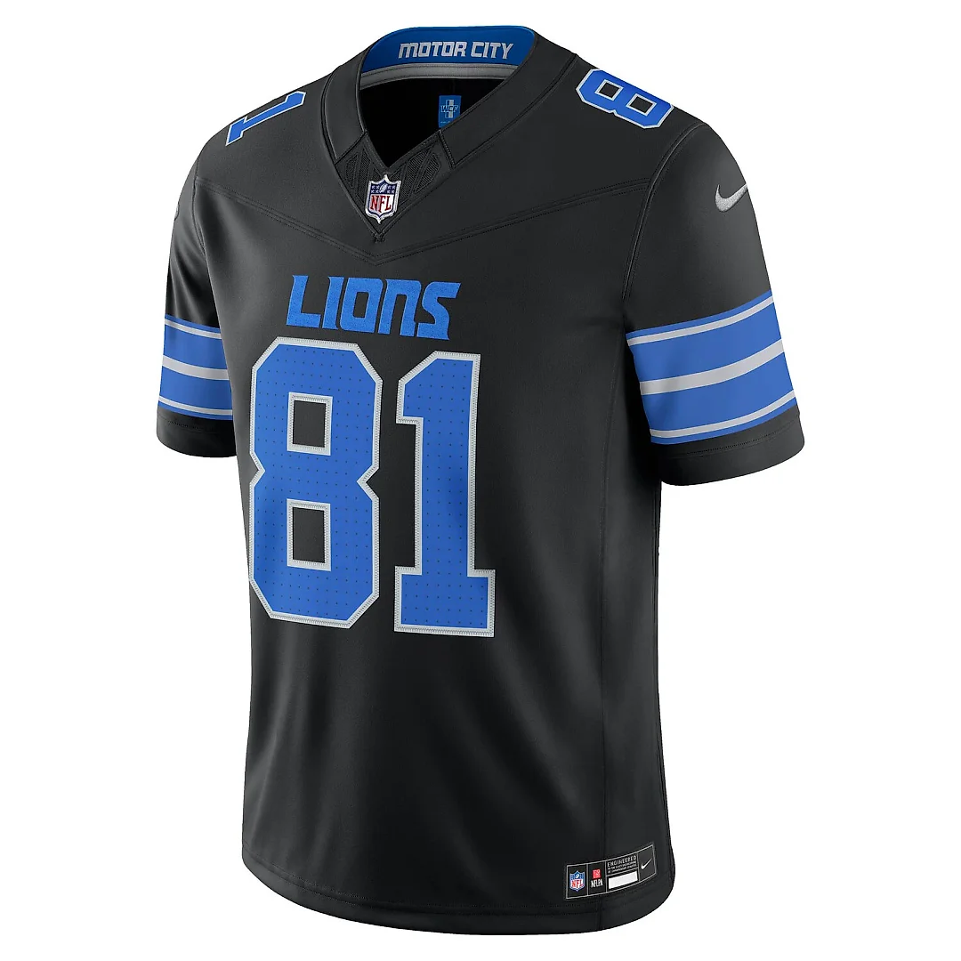Zennovawear Calvin Johnson Detroit Lions Alternate Vapor FUSE. Stitched Retired Limited Jersey - Black
